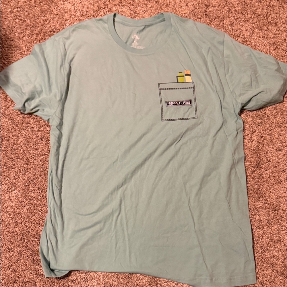 Disney Muppet Labs EPCOT International Food and Wine Festival Men's Aqua T-Shirt